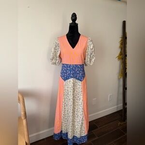 NWT English Factory Multicolor Patchwork Maxi Dress